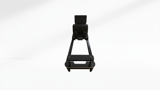 Black pilares reformer on a white background