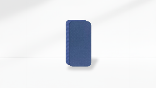 Blue TPE Yoga Knee Pad Cushion on a white background