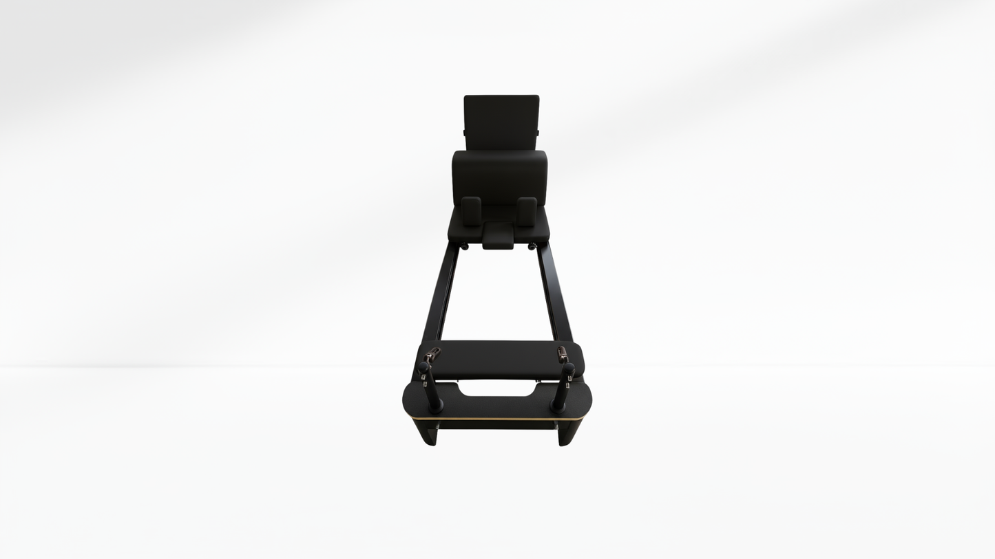 Black pilares reformer on a white background