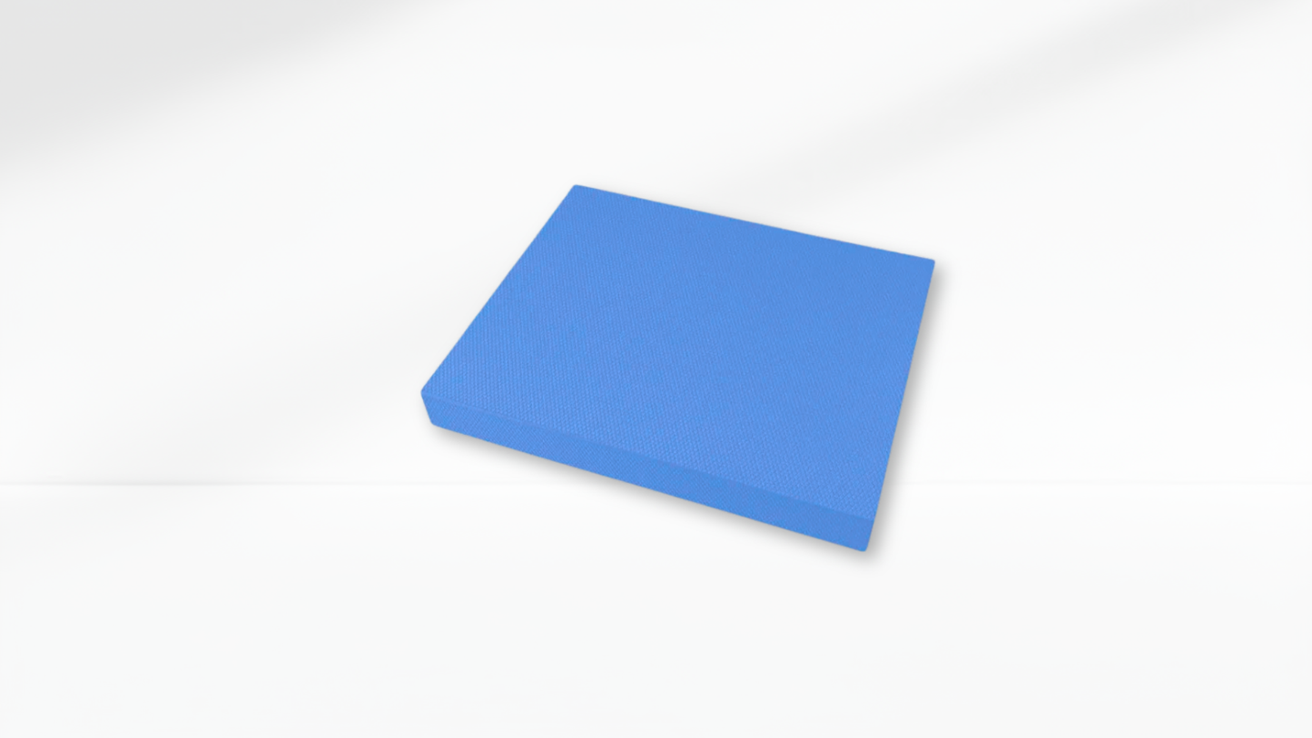 Blue Yoga Balance Pad – 5cm Thick TPEt on a white background