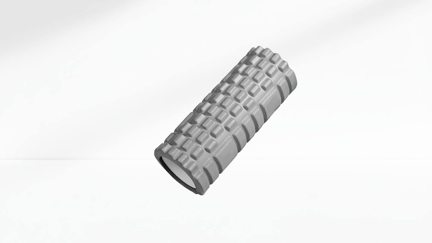 Gray Mini Foam Roller on a white background