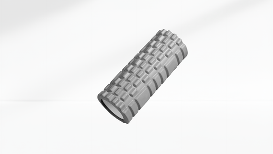 Gray Mini Foam Roller on a white background