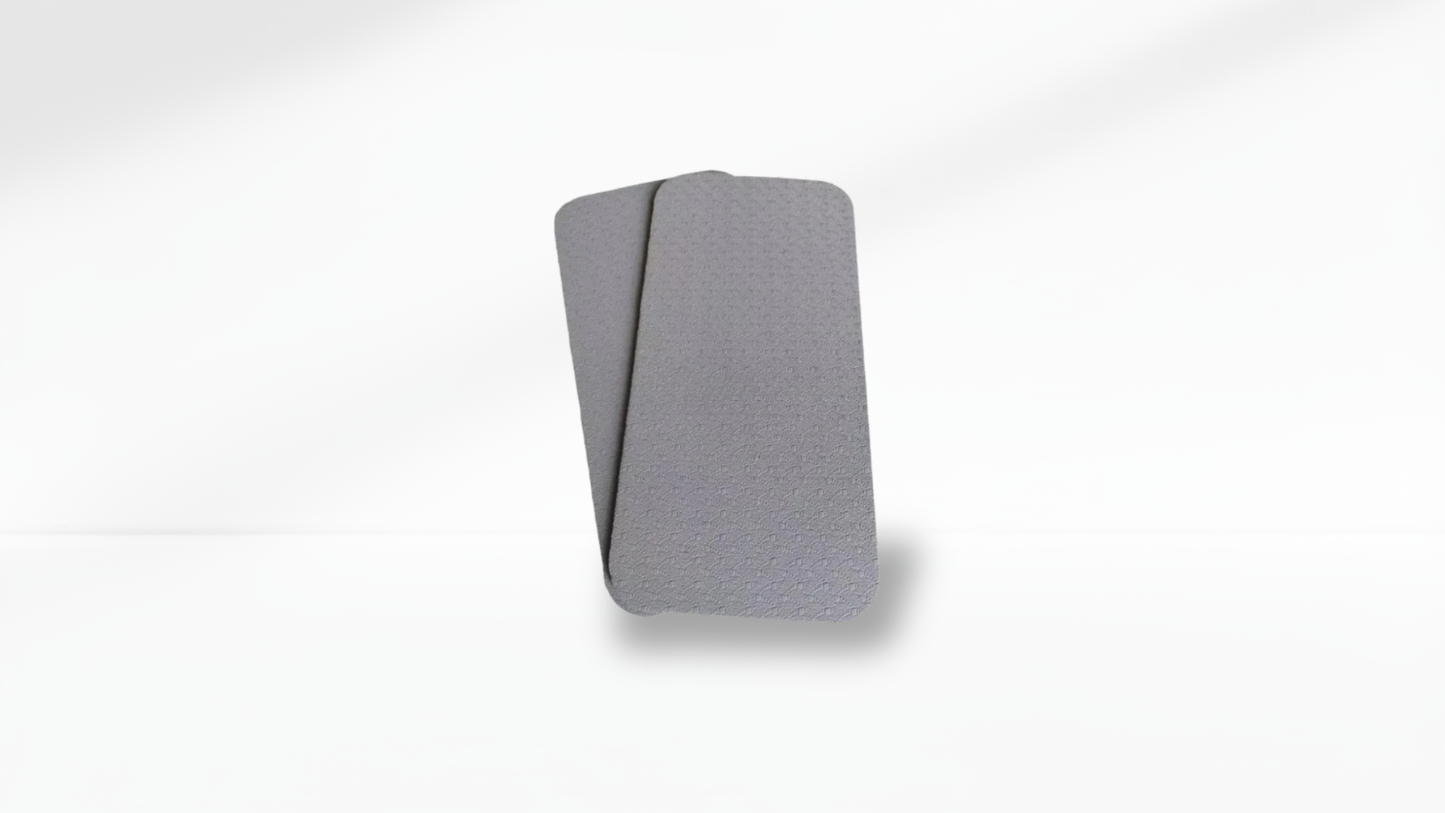 Gray TPE Yoga Knee Pad Cushion a white background