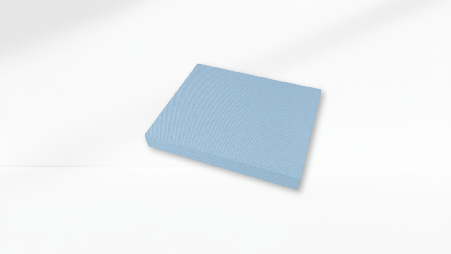 Light blue Yoga Balance Pad – 5cm Thick TPE on a white background