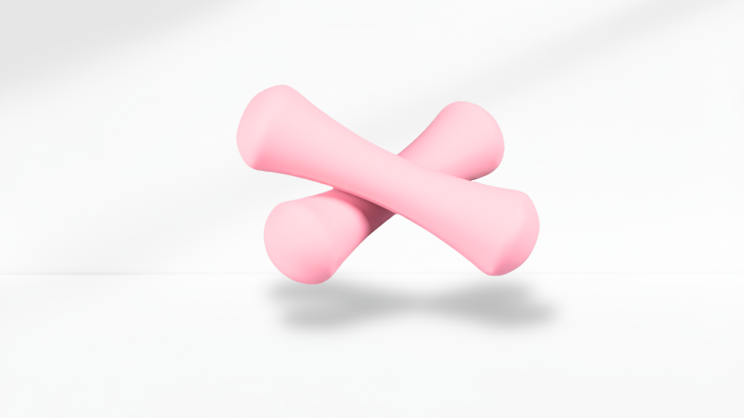 Pink Dumbbells – Candy Color Compact on a white background
