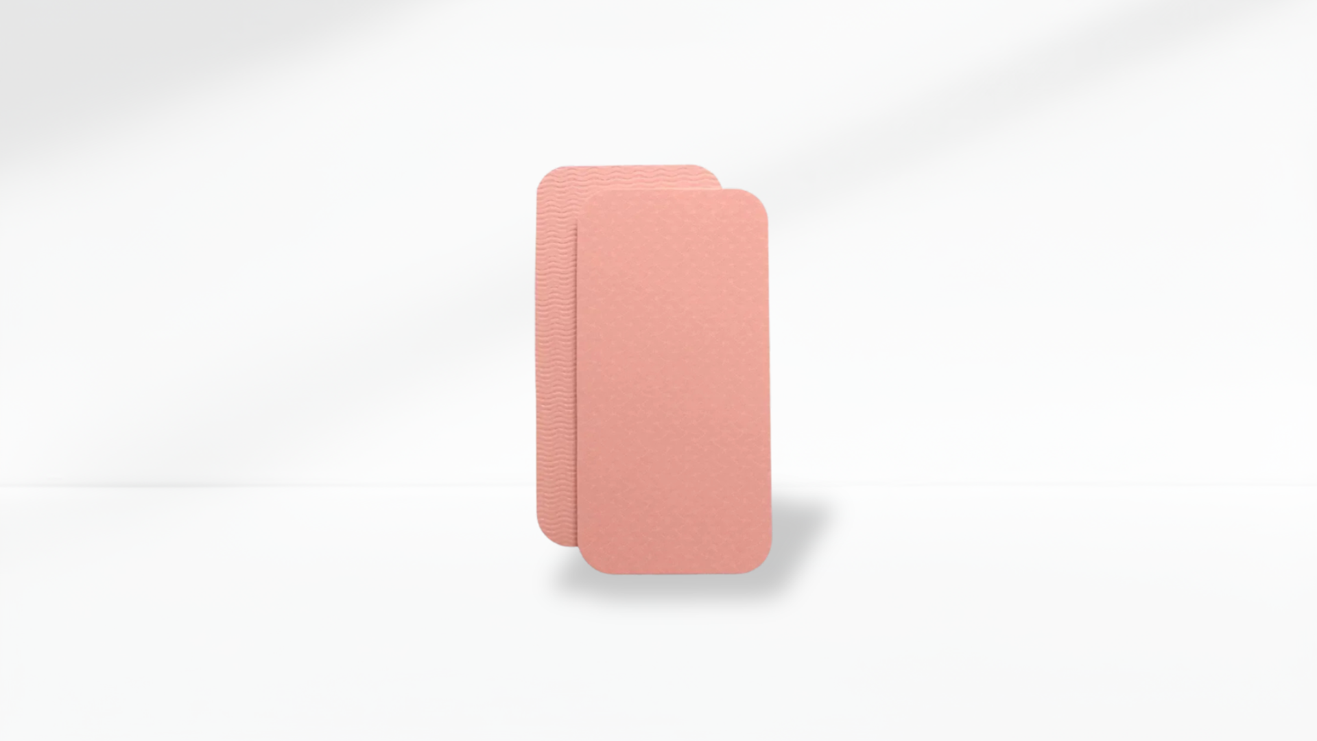 Pink TPE Yoga Knee Pad Cushion (2pcs) on a white background