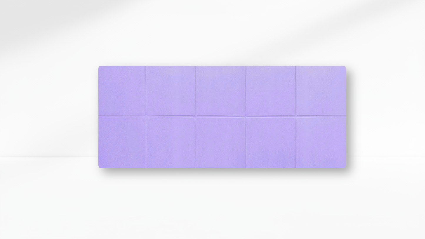 Rectangular purple EVA Soft Yoga Mat on a white background