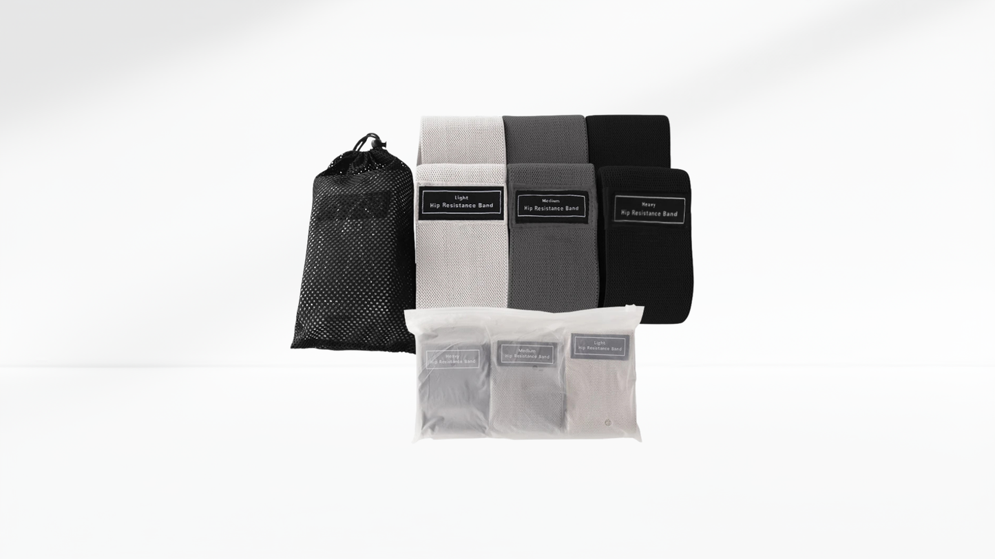 Set of black and gray socks with a black mesh bag on a white background