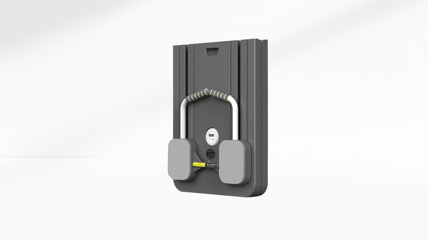 black Pilates Board – Timer & Kneeling Pad floded